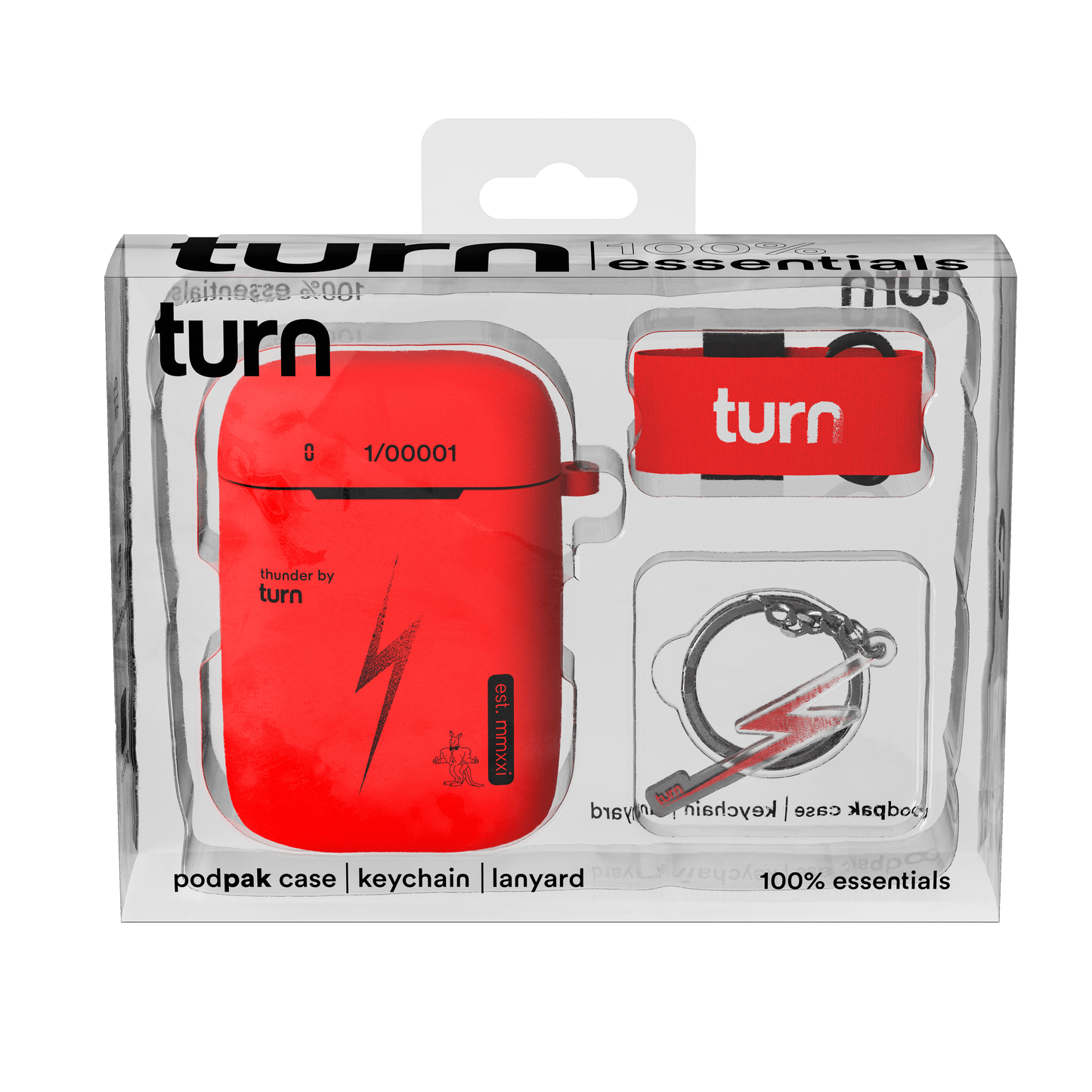 100% essentials kit // "thunder" podpak silicone case