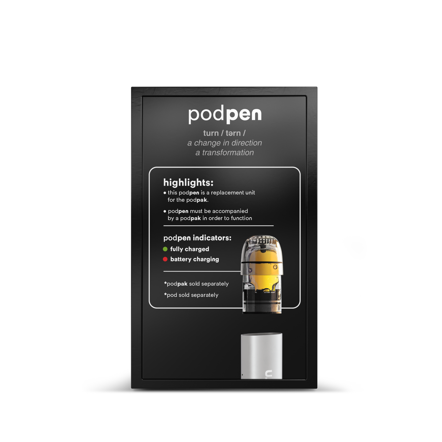 replacement podpen // battery // white