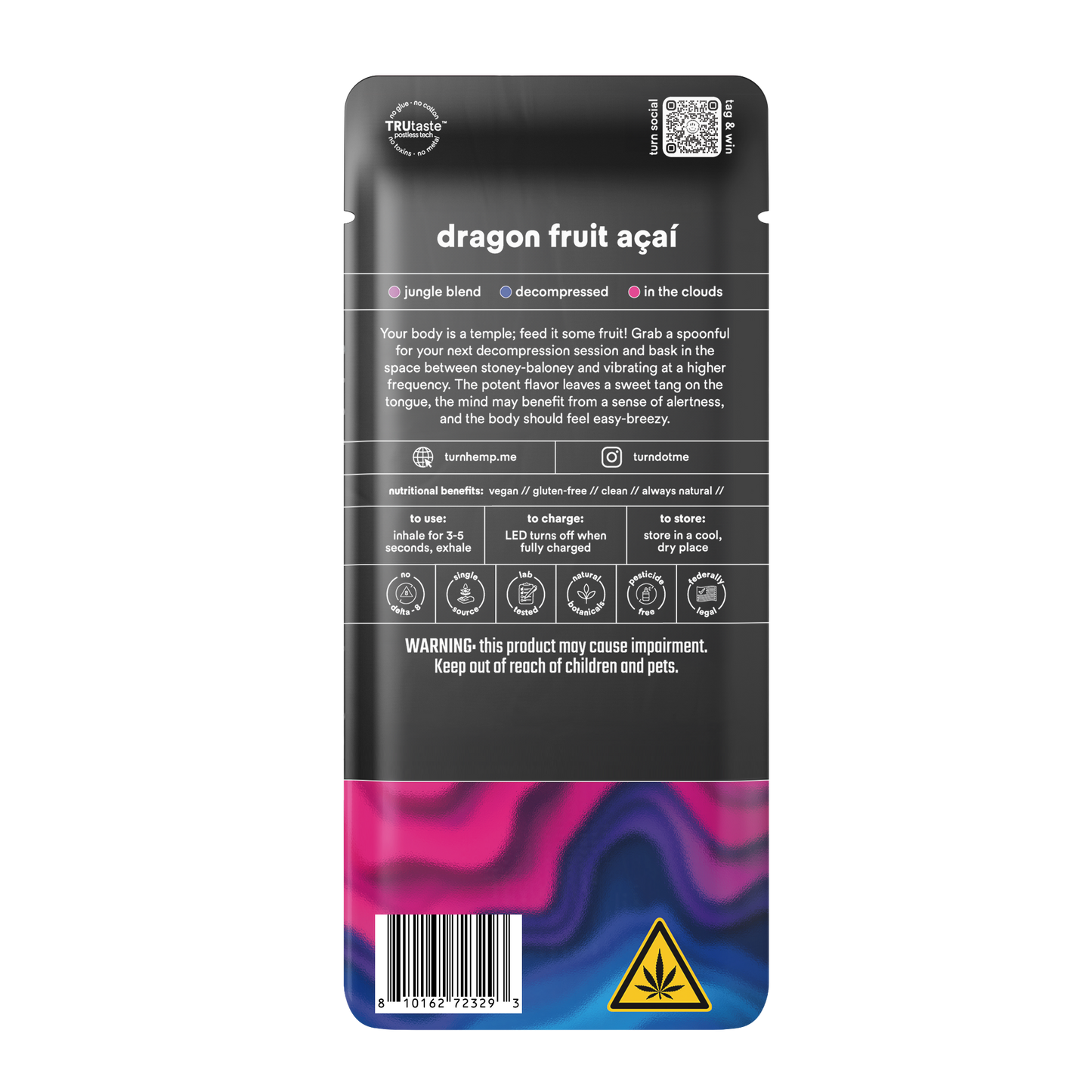 dragon fruit acai // 2.0g // thcp