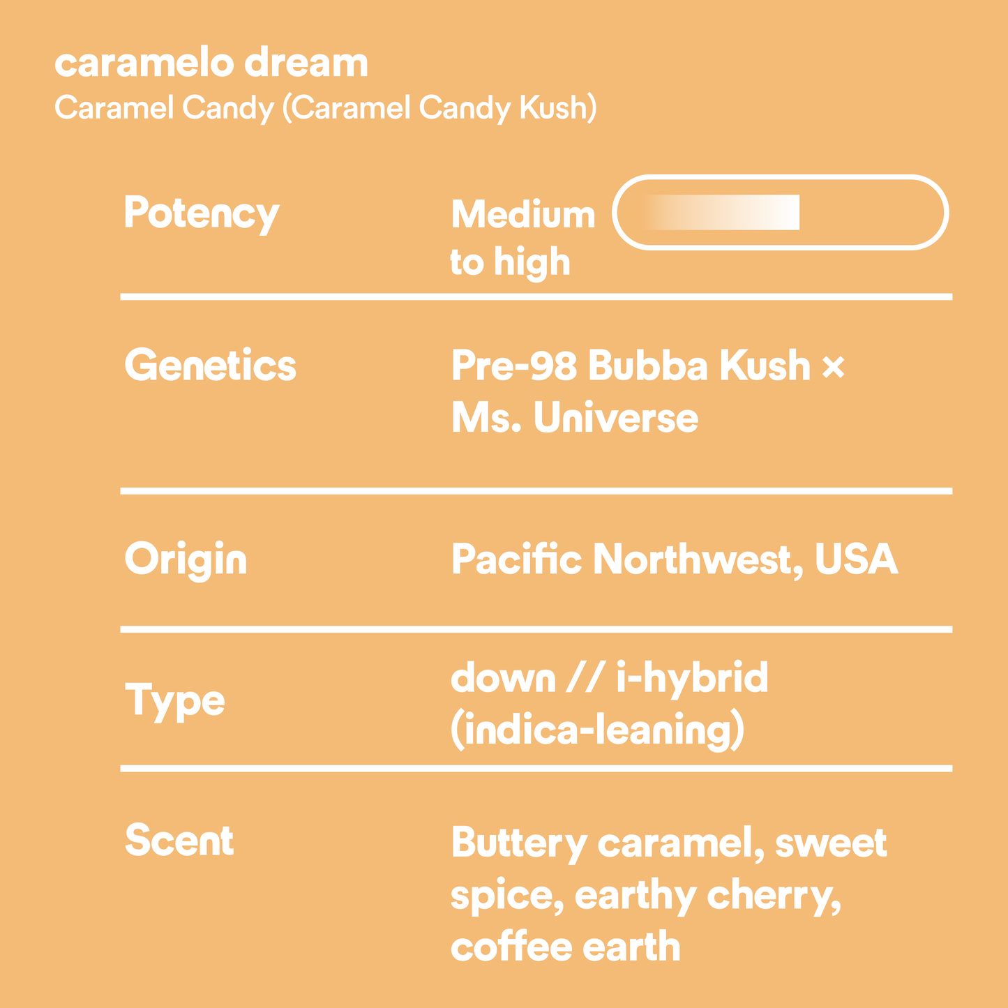 caramelo dream // 3.5g // THCa flower