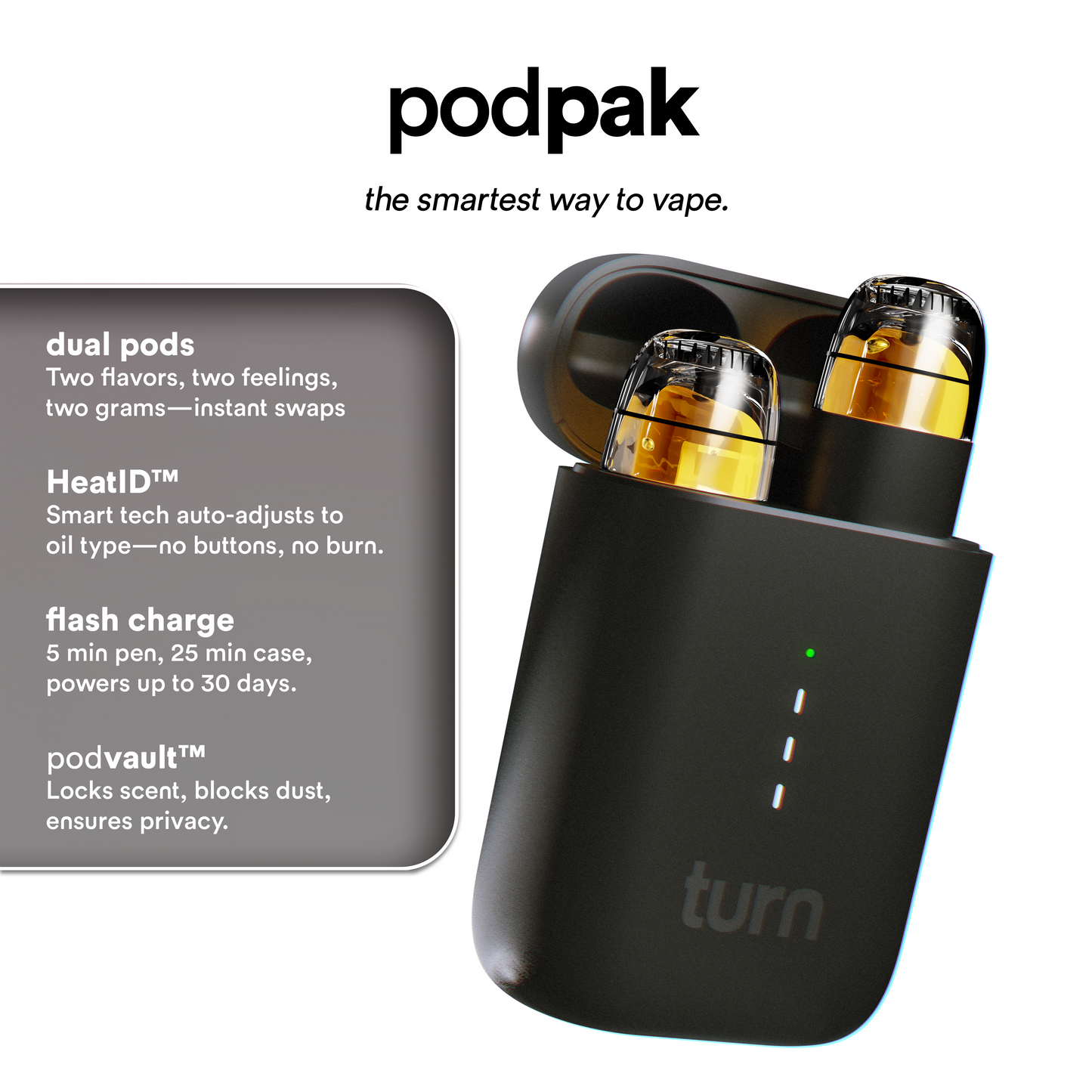 turn podpak // black