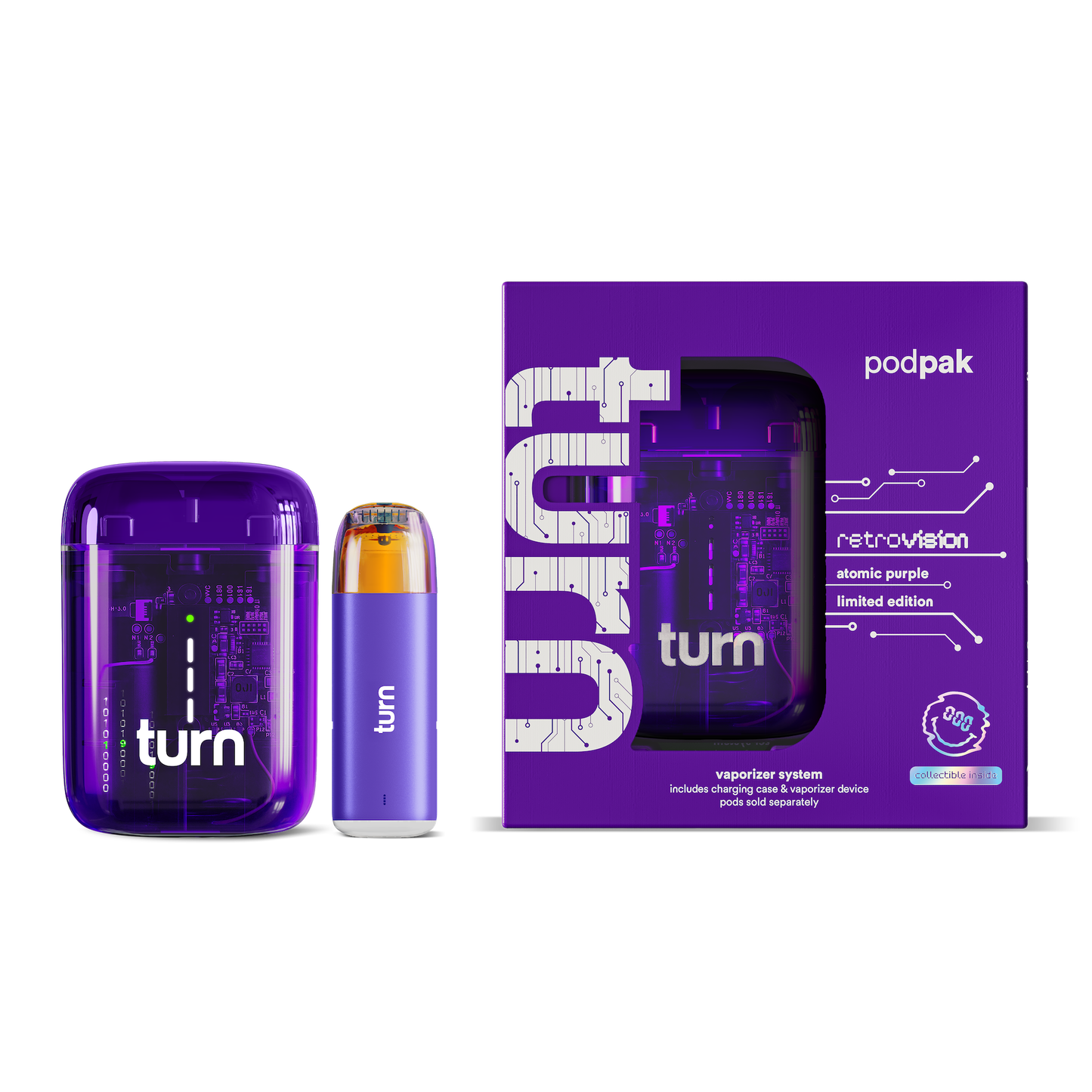 turn podpak // atomic purple
