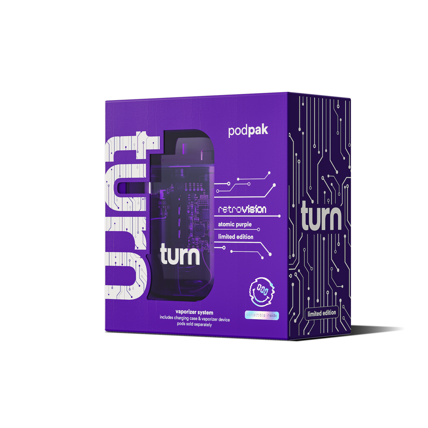 turn podpak // atomic purple