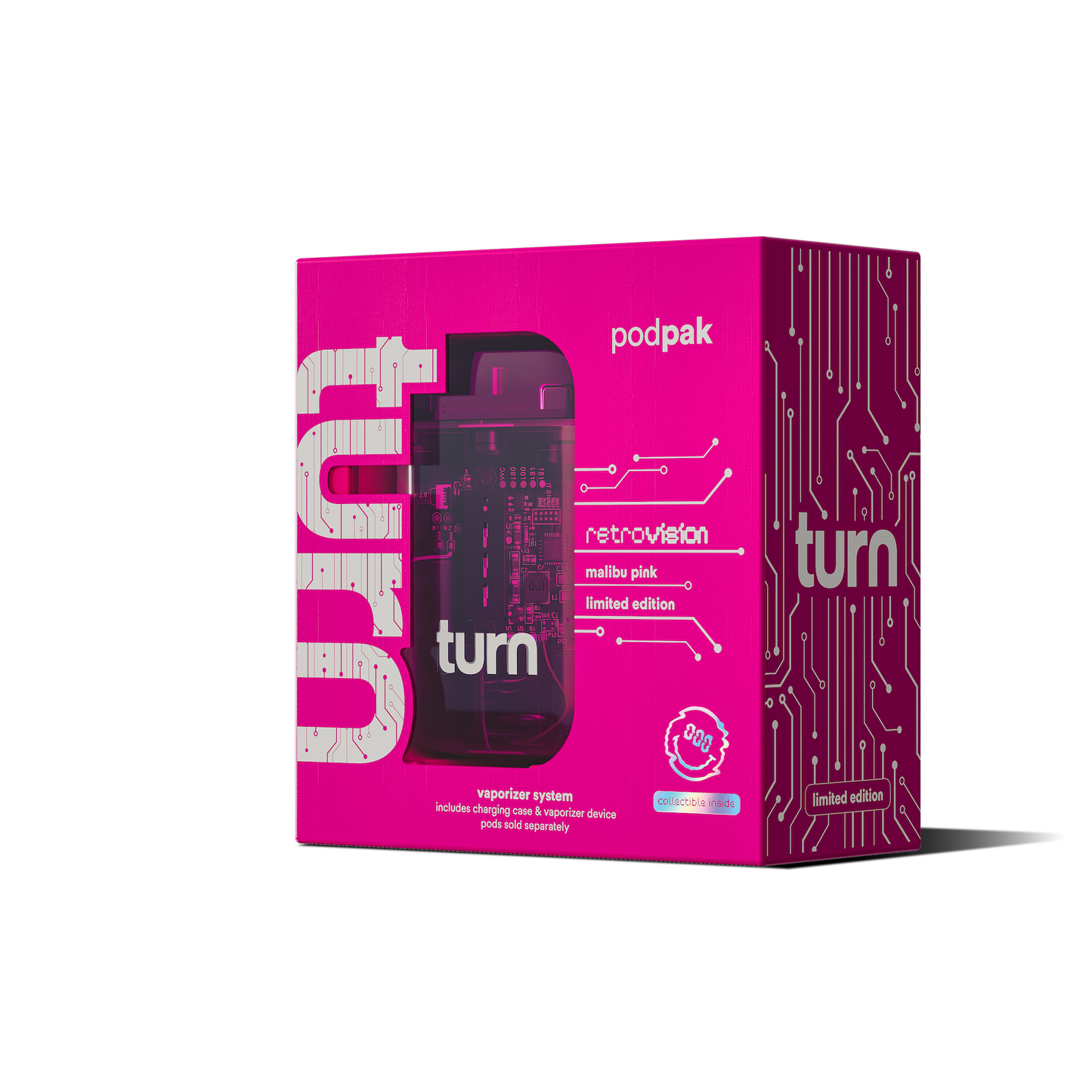 retrovision turn podpak // malibu pink