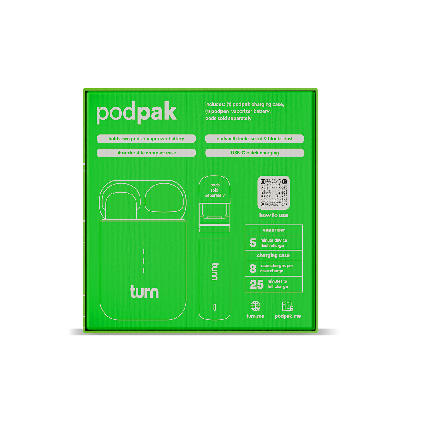 turn podpak // slime green