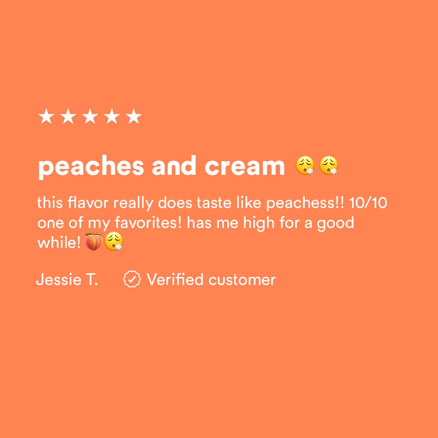peaches n cream // thca