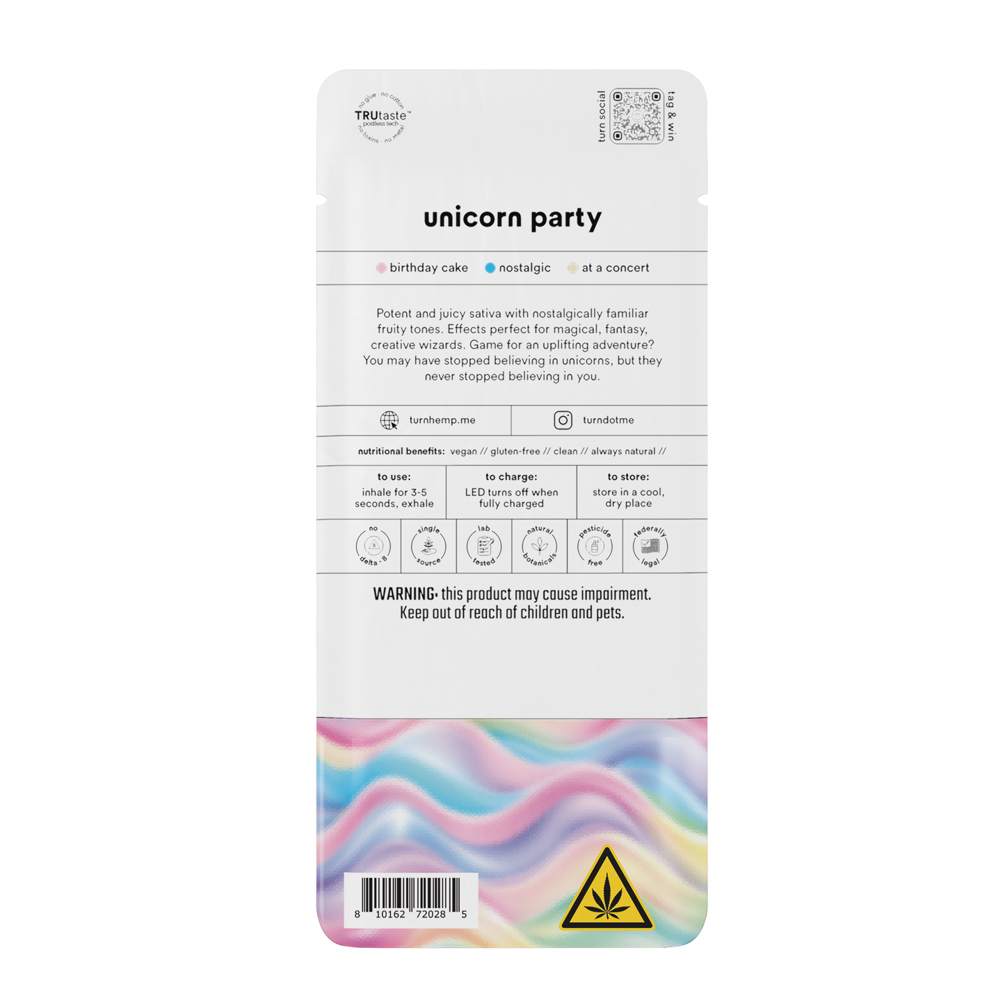 unicorn party // 2.0g // thca