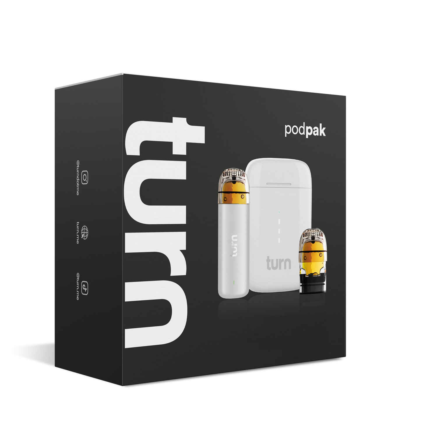 turn podpak // white