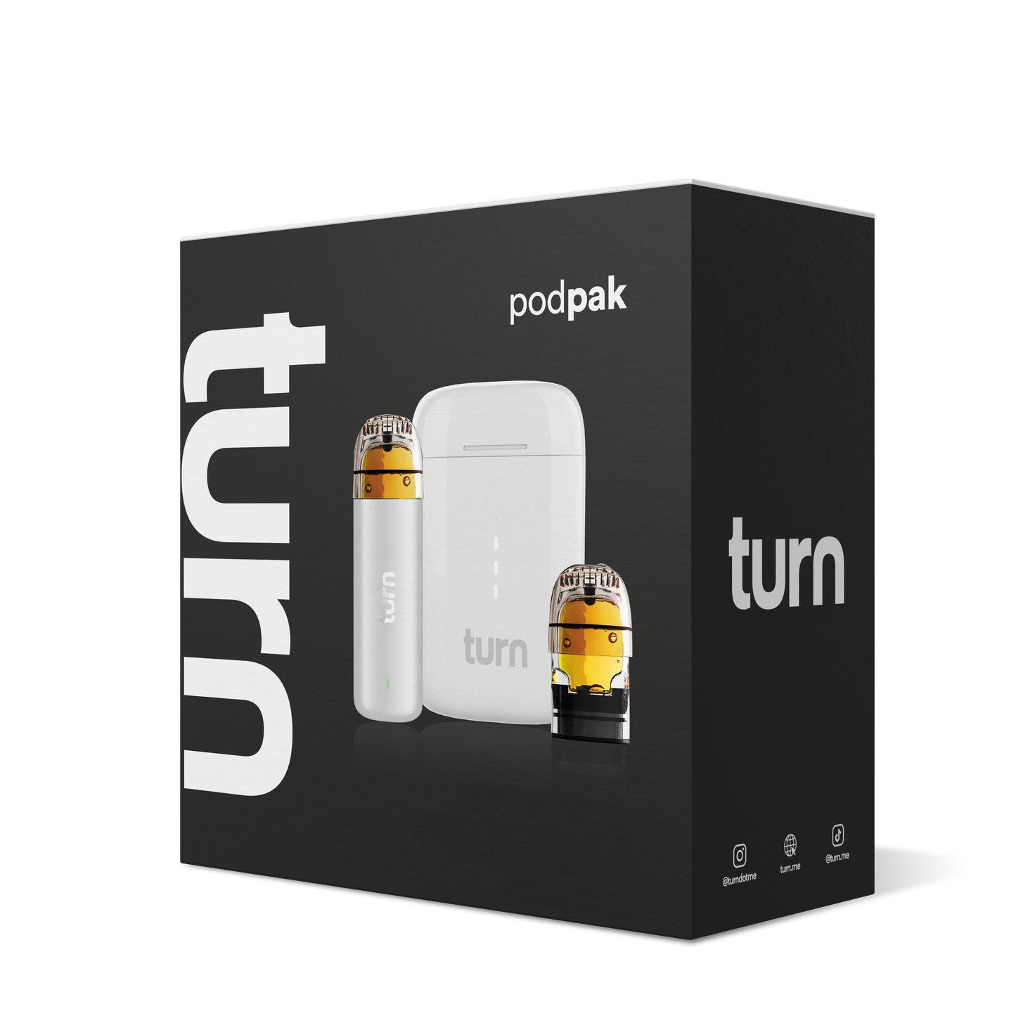 turn podpak // white